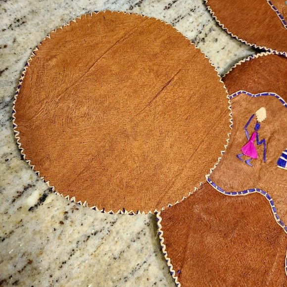 Handmade Dining Vintage African Placemats Coasters And Centerpiece